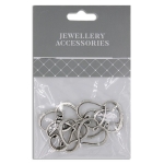 Charms 20mm Silver Plate Double Hearts Pack 5